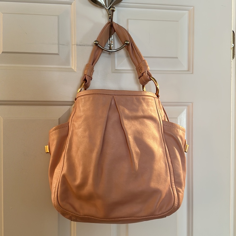 Coach Pink Leather Hobo bag w Gold colored Hardware - Picture 12 of 14